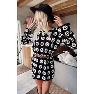 Show Me Your Mumu Mamacita Black Crochet Dress Small